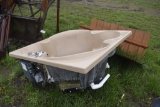 Jacuzzi and wood