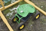Green Shop or Garden Stool