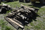 Group of about 40 fence posts