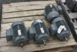 4 Vangaurd 3 horsepower electric motors