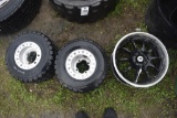Rim with two atv tires