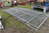 6 Panels Of Different Sized Chain link Fence