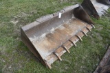 78in Skid Steer Quick Tach Bucket with Tooth Bar