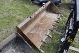 78in Skid Steer Quick Tach Bucket with Teeth