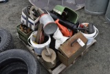 Electric leaf blower, JD 140 hood, light pieces