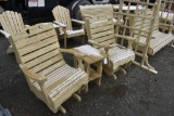 New Amish made rocking chairs with table