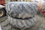 Pair of Powermark 24.5-32 Tractor Tires