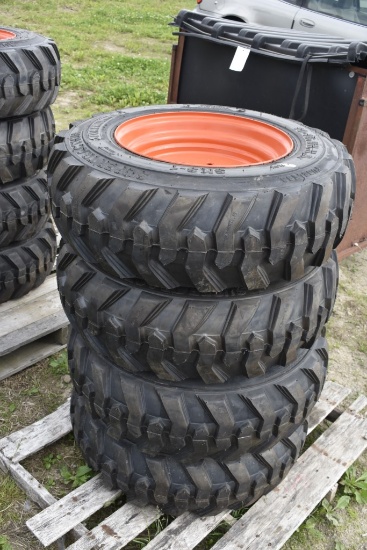SKS-1Premium 10-16.5 Skidsteer Tires New with rims