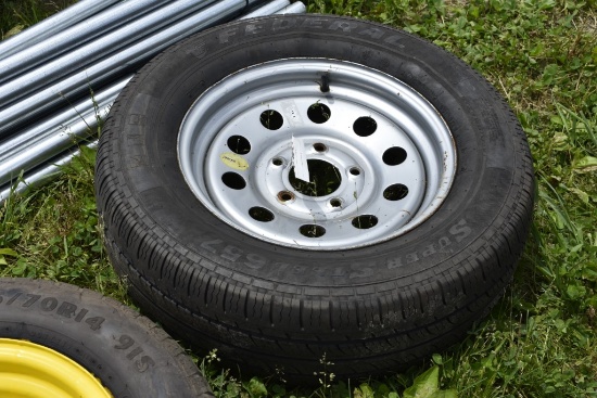 215/16R15 Trailer tire on rim