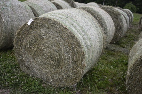 8- 4x5 First Cut Hay Round Bales