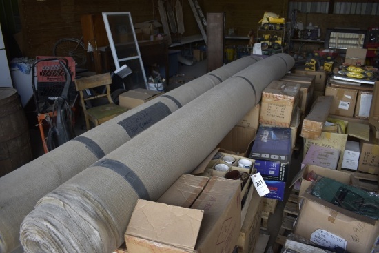 roll of brown carpet