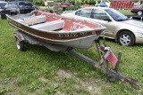 Lowe Aluminum Boat with Sears Trailer