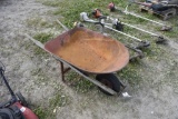 Rusty wheel barrow