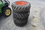 New Camso 10-16.5 skidsteer tires on 8 lug bobcat rims