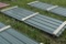 25 Pieces of 10 foot long green corrugated metal roofing