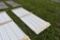 25 pieces of 10 foot long white corrugated metal roofing