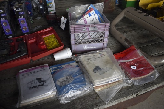 Crate of Tractor and Implement Manuals