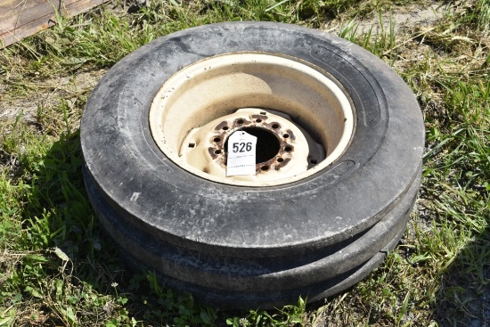 9.5L-15 Implement tire on rim