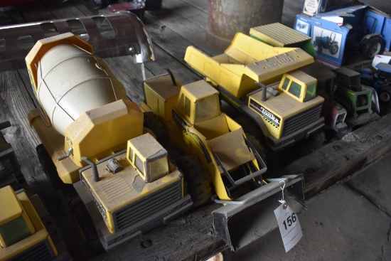 Tonka Cement Truck, Articulating Loader, and Dump Truck