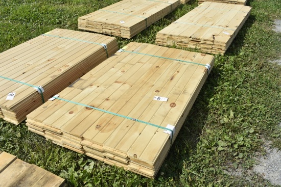 White Pine Tongue and Groove Paneling 1"x8"x6'