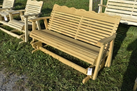 Amish Made wooden glider
