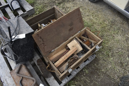 Antique Ammo Box with Hardware