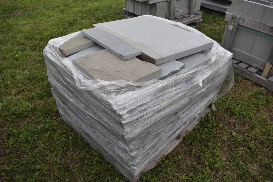 Pallet of Misc Bluestone Slabs and Pieces