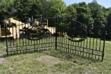 New 20 foot Black Steer Entrance Gate with elk  design