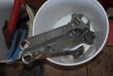 pale with 4 large crescent wrenches