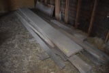 approx 18 pieces of vintage lumber and wood slabs