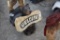 Wood Carved Welcome/go away Bear sign holder