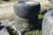 Pair of Galaxy 41x18LL-22.5 Turf Tires on 9 Lug rims