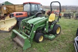 John Deere 4010 Tractor with loader and mower deck