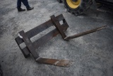 Set of forks that fit JCB 407B articulating loader