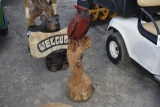 Wood Carved Cardinal