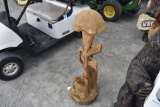 Wood Sculpted Soldiers memorial