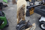 Wood Carved Sasquatch Welcome sign
