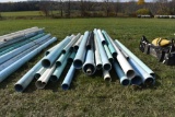 Approx. 35 pieces of misc sized pipe