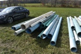 Approx. 35 pieces of misc sized pipe