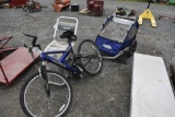 MGX mountain Bike with kid caddy