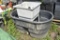 Rubbermaid 100 Gallon water tub and single bay wash sink