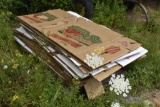 Pallet of carboard produce boxes