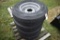 4New Rainier ST 235/80R16 Trailer tires on 8 Lug rims