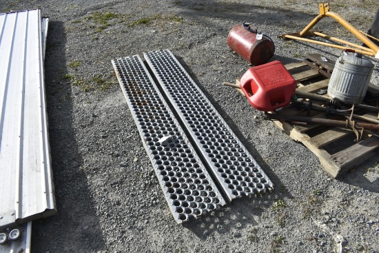 Pair of Galvanized truck ramps