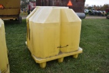 Chemical Drum Container unit with Liquid Catching floor and foldable cover