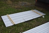 25 pieces of 8 foot Sections of Galvanized Corrugated Metal Roofing