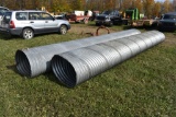 2 20' Sections of Galvanized drain pipe