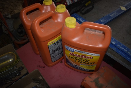 3 gallons of new AutoZone antifreeze and coolant