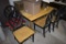 Wooden Dining Room Table with 4 chairs