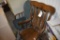 2 rocking chairs and old folding chair